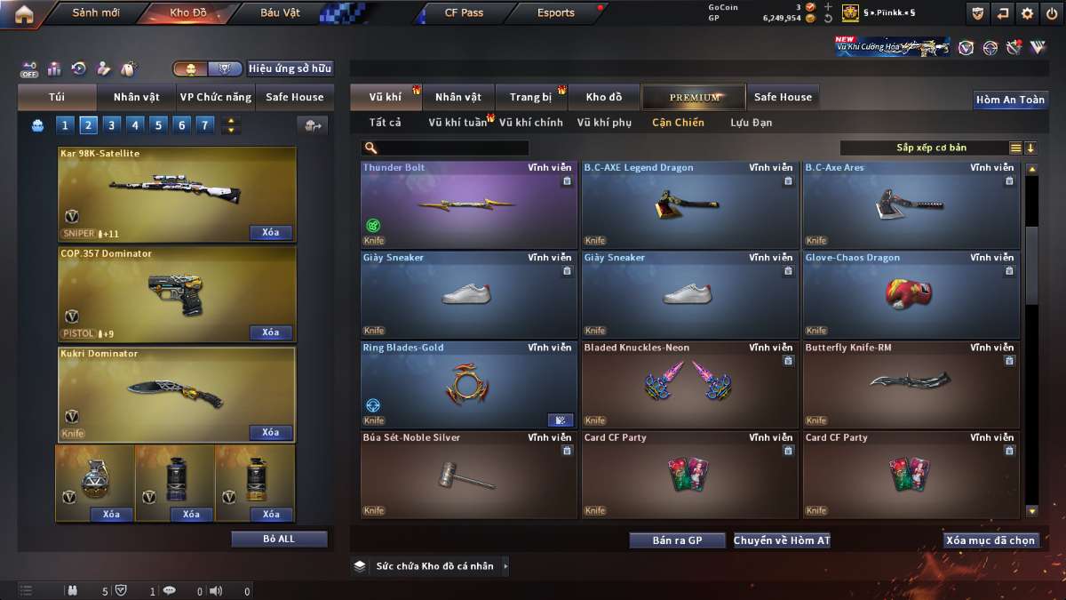 shop acc cf uy tin gia re